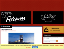 Tablet Screenshot of forum-cinemas.com